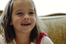 young girl smiling