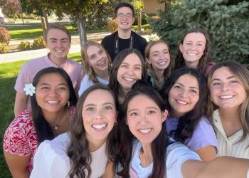 Heidi Lam with the other ComD Peer Mentors