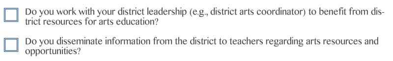 district checklist