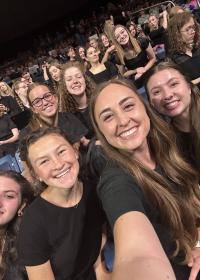 Marea Glade with the Women's Choir